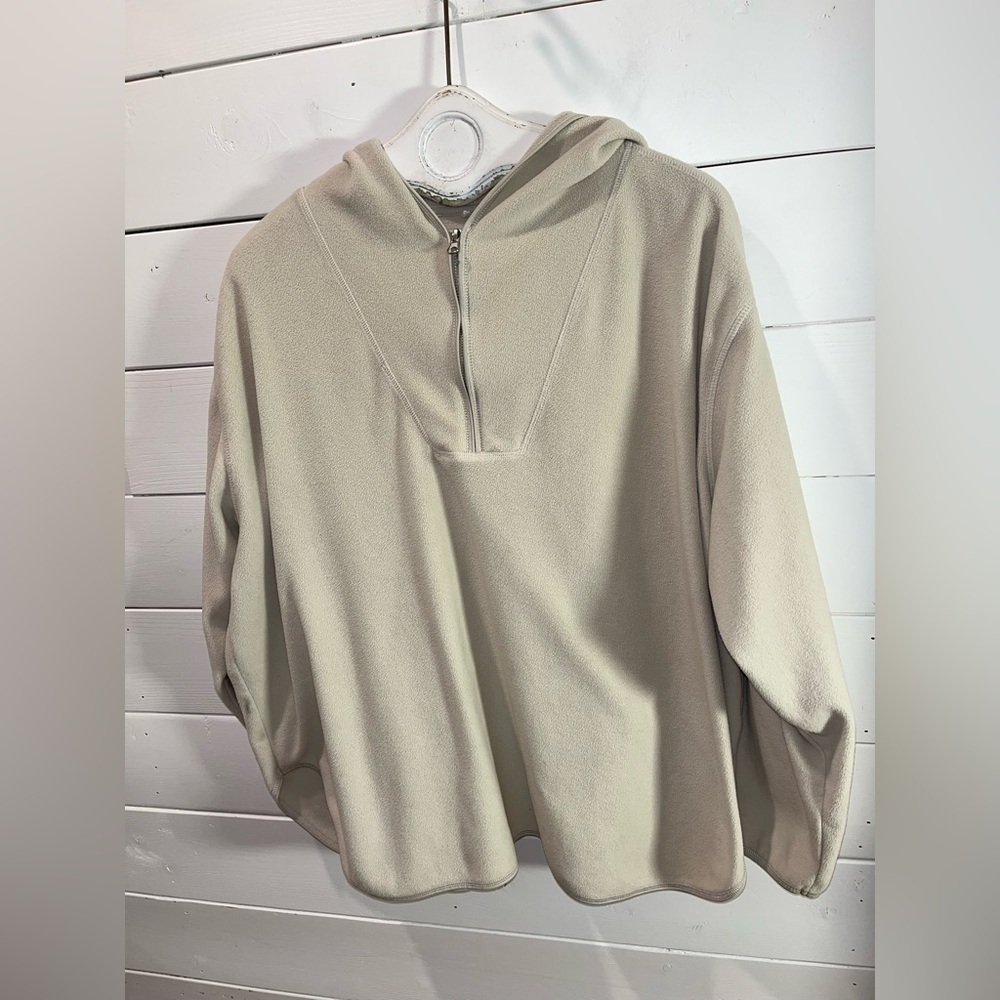 Beige Half-Zip Hoodie – Size 2X (see measurements) - Picture 5 of 8